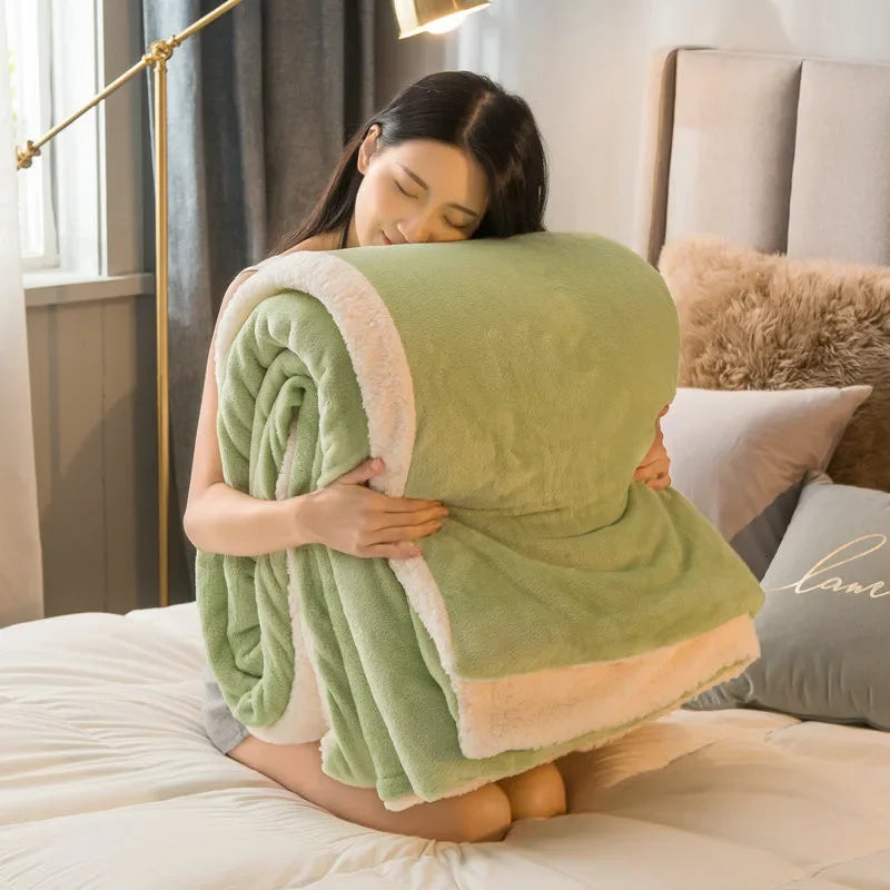 Solid Colour Luxury Fleece Blanket