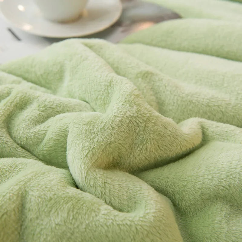 Solid Colour Luxury Fleece Blanket