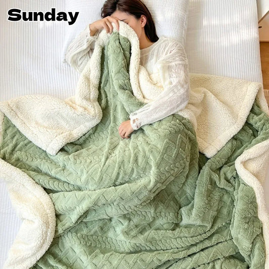 Soft Weaving Pattern Blankets