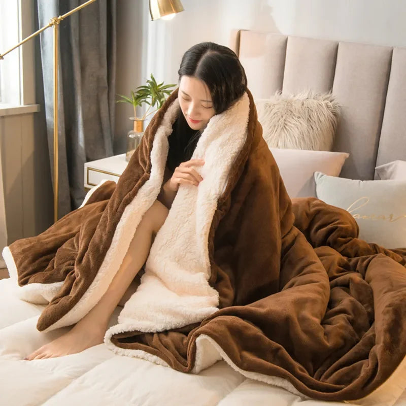 Solid Colour Luxury Fleece Blanket