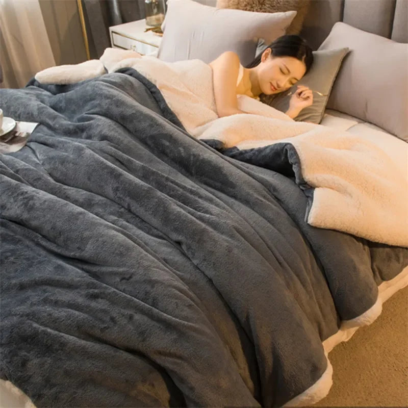 Solid Colour Luxury Fleece Blanket